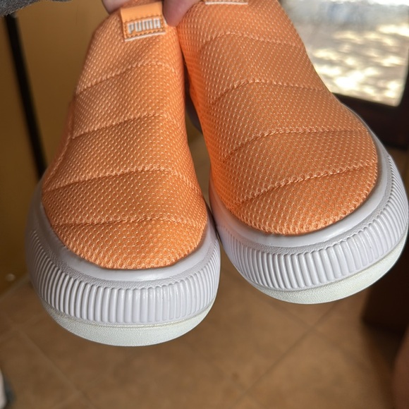 NWOT PUMA Womens Suede Mayu Mono Slip-On Sneakers Shoes Casual - Orange Size 8.5 - Picture 9 of 12